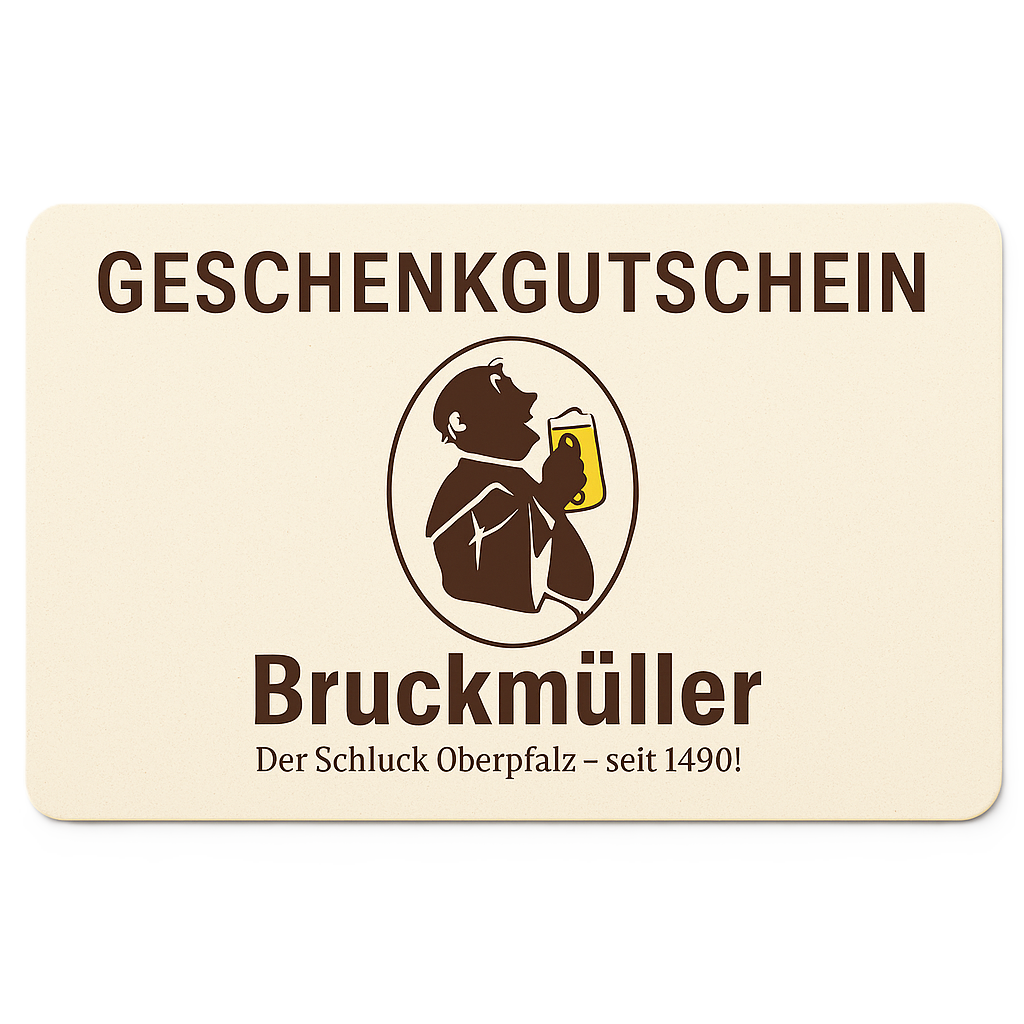 BruckmĂĽller Bier Geschenk-Gutschein